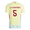 Camiseta de fútbol España Robin Le Normand 5 Segunda Equipación Euro 2024 - Hombre